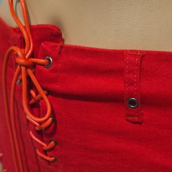 Edikted Scarlet Lace-Up Wide Leg Pants - Picture 6 of 13